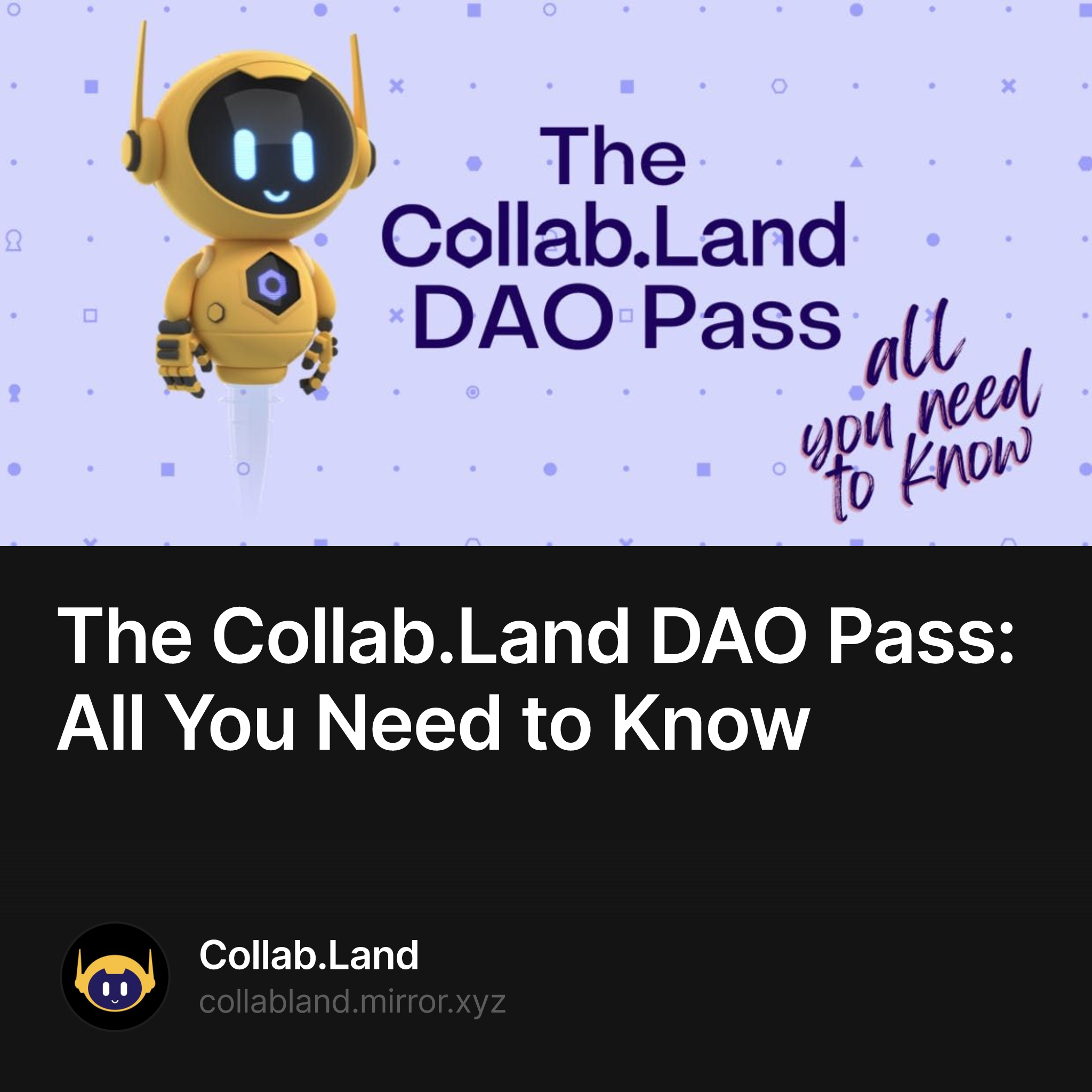 The Collab.Land DAO Pass: All You Need to Know