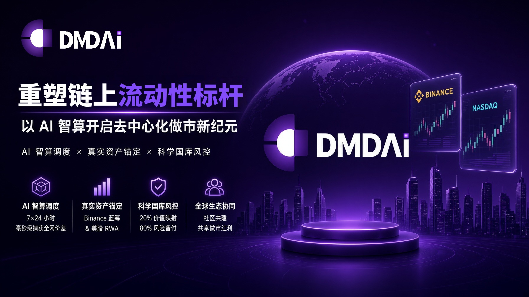 重塑链上流动性标杆：DMDAI 完成战略跃迁，以 AI 智算开启去中心化做市新纪元