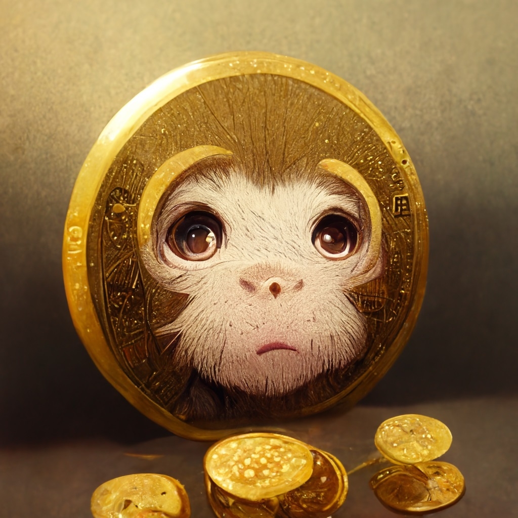 Original gold coins with animals
