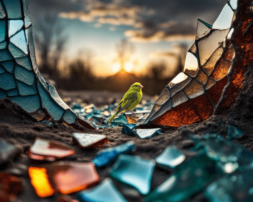 Broken Glass Nature