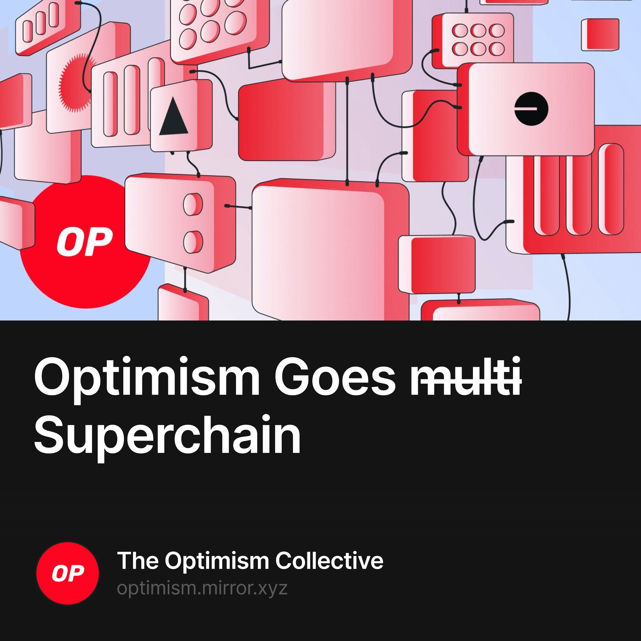 Optimism Goes m̶u̶l̶t̶i̶ Superchain