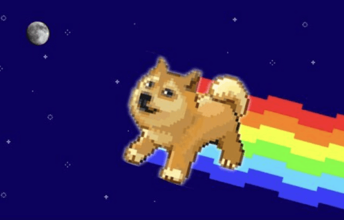 Flying Doge to the Moon