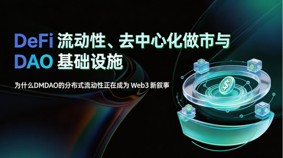 DeFi 流动性、去中心化做市与 DAO 基础设施：为什么DMDAO的分布式流动性正在成为 Web3 新叙事