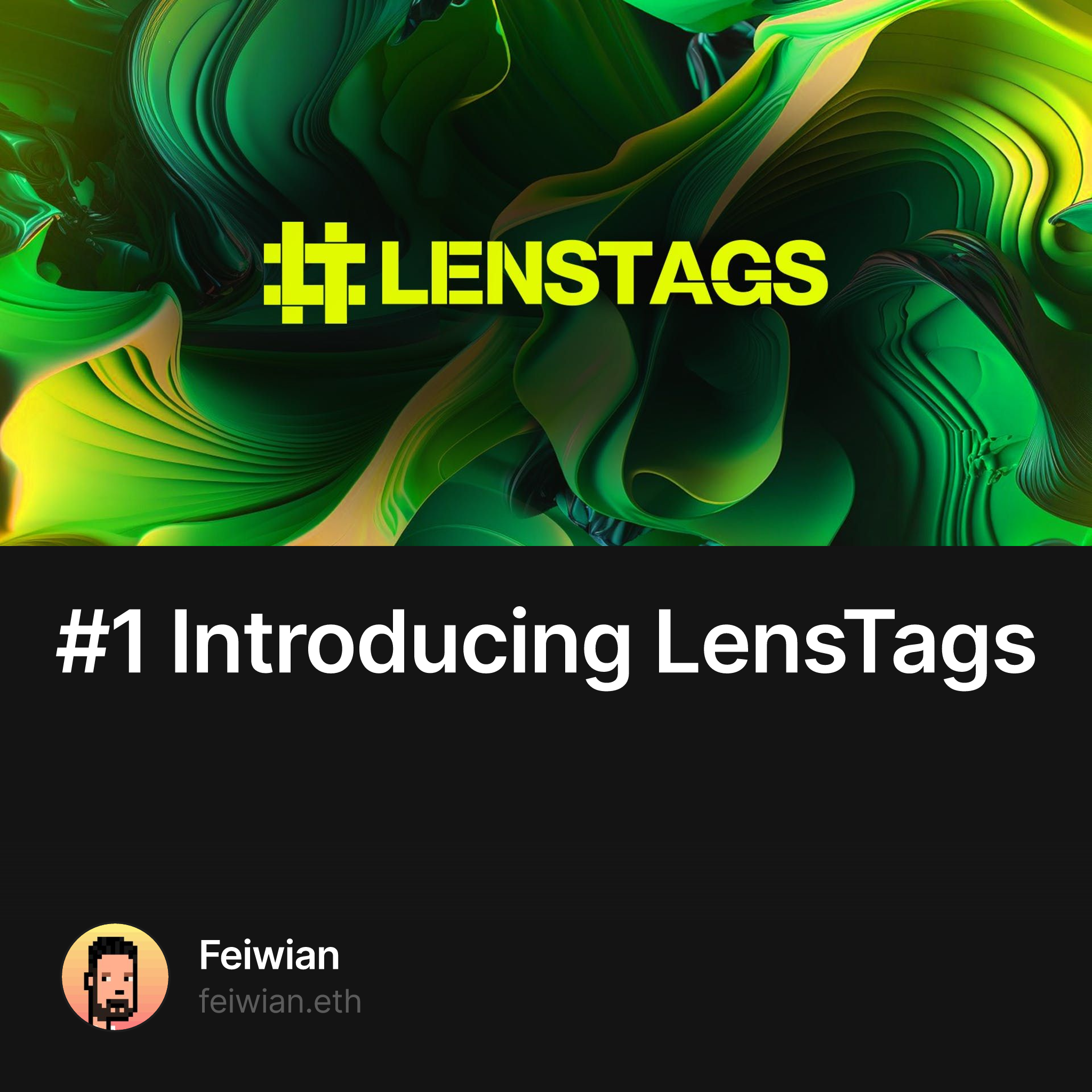#1 Introducing LensTags