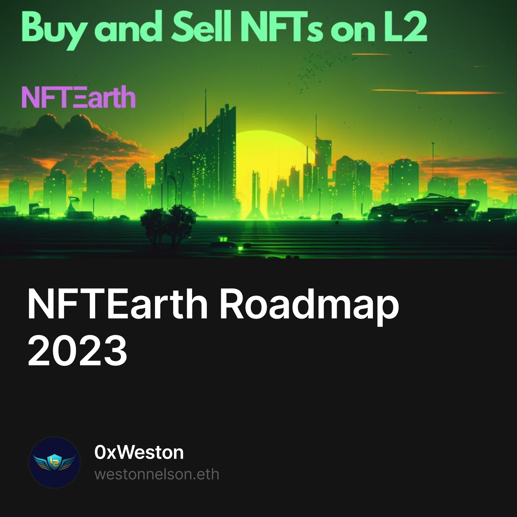 NFTEarth Roadmap 2023